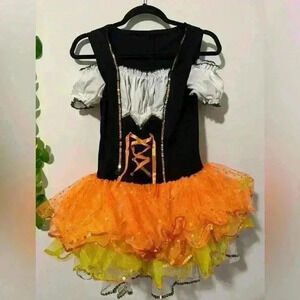 Candy corn lady costume M